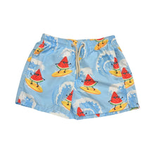 Load image into Gallery viewer, Blue Surfing Watermelon Swim Shorts