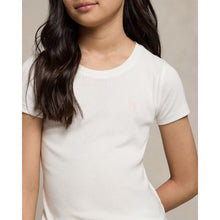 Load image into Gallery viewer, Girls White Embroidered Pony T-Shirt