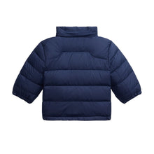 Load image into Gallery viewer, Baby Boys Navy Hooded Down Jacket