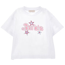 Load image into Gallery viewer, White Boxy Barbie Logo T-Shirt