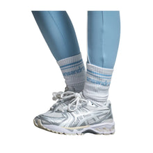 Load image into Gallery viewer, Pale Blue Half Crew Socks