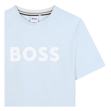 Load image into Gallery viewer, Pale Blue Large Logo T-Shirt