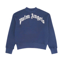Load image into Gallery viewer, Blue Curved Logo Sweat Top