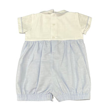 Load image into Gallery viewer, Pale Blue &amp; White Romper