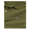 Olive Green LS Logo Polo Top
