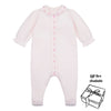 Pink Embroidered & Scalloped Babygrow