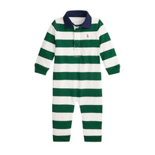 Load image into Gallery viewer, Green &amp; White Rugby All In One