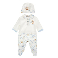Load image into Gallery viewer, PRE ORDER - Blue Teddy Babygrow &amp; Hat Set