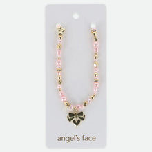 Load image into Gallery viewer, Pink Pearl &amp; Heart Necklace
