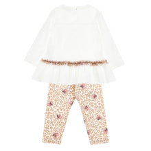 Load image into Gallery viewer, Leopard Print &amp; Roses Legging Set