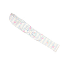 Load image into Gallery viewer, Blue &amp; White Striped Floral Dress &amp; Headband