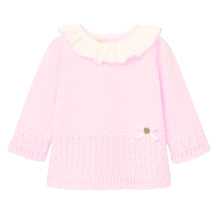 Load image into Gallery viewer, Girls Pink Knitted Lace Set