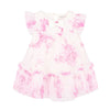 Babies Pink & White 'Rosebud' Dress