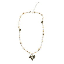 Load image into Gallery viewer, Ivory Pearl &amp; Heart Necklace