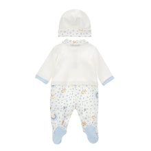 Load image into Gallery viewer, PRE ORDER - Blue Teddy Babygrow &amp; Hat Set