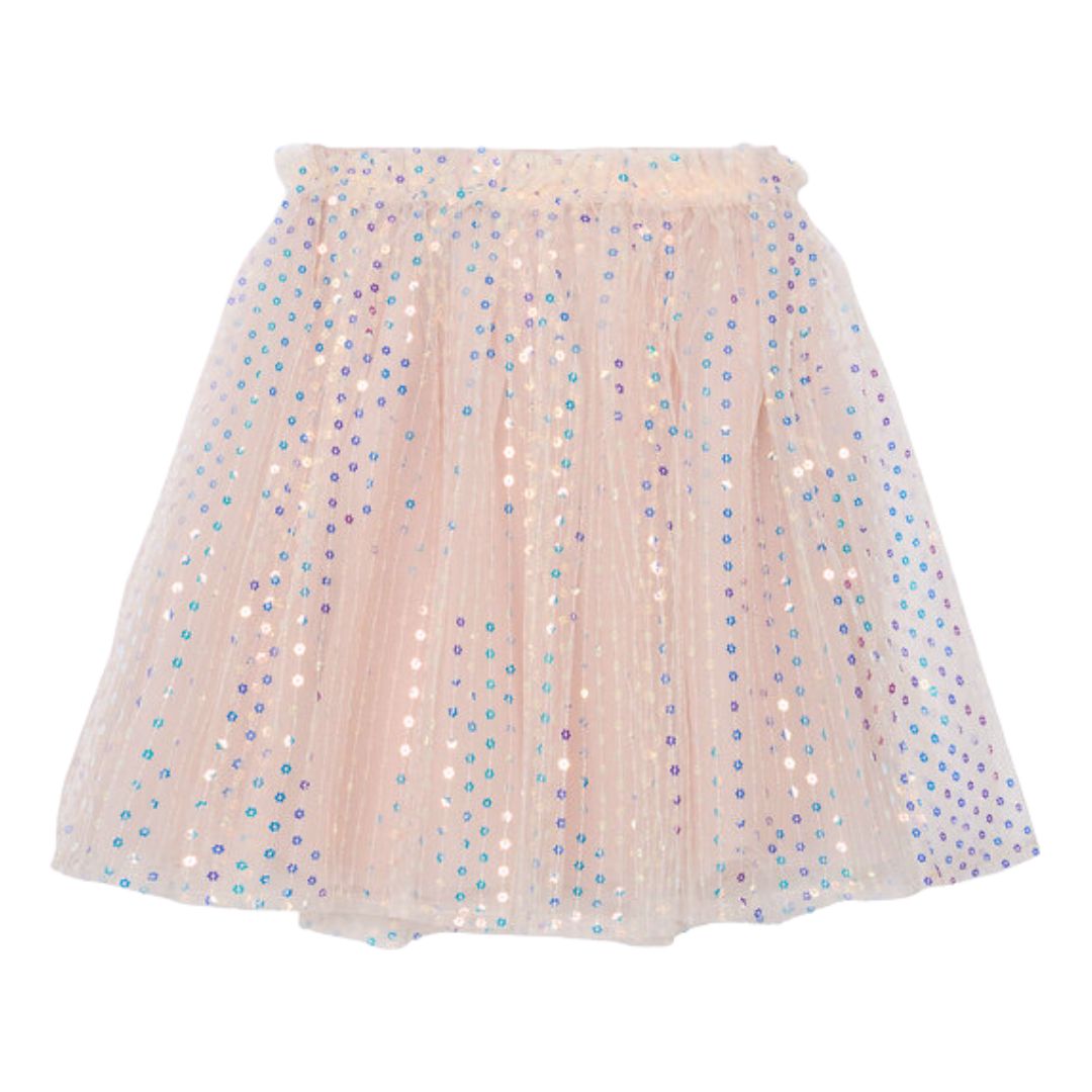 Peachy Pink Sequin Skirt