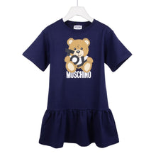 Load image into Gallery viewer, Navy Frill Teddy Dress