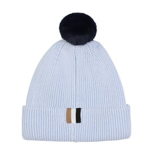 Load image into Gallery viewer, Babies Pale Blue Pom Pom Hat