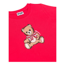 Load image into Gallery viewer, Girls Red Teddy &amp; Sequin Bow T-Shirt