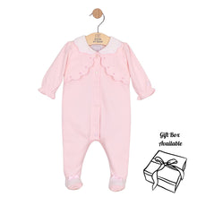 Load image into Gallery viewer, Pink Front Opening Babygrow