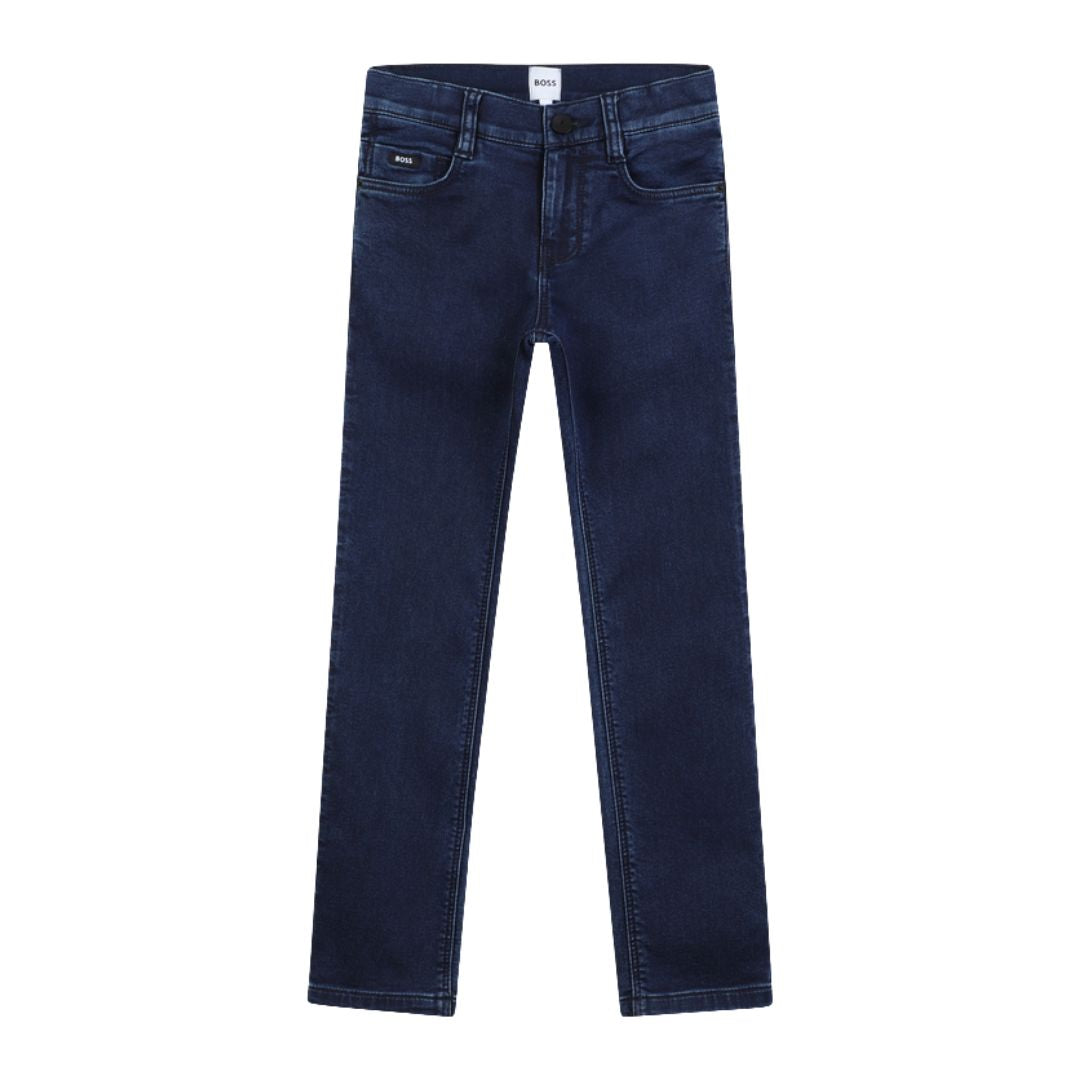 Dark Blue Stretch Slim Fit Jeans