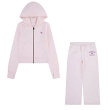 Load image into Gallery viewer, Girls Pink Wide Leg Tracksuit
