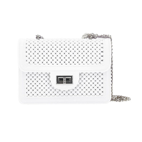 PRE ORDER - White Bead Effect Handbag