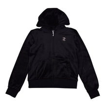 Load image into Gallery viewer, Black Bootcut Diamante Logo Tracksuit