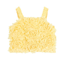 Load image into Gallery viewer, Yellow 3D Roses Skirt Set