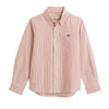 Deep Orange Striped Shirt