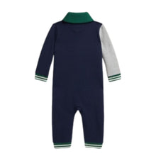 Load image into Gallery viewer, Navy &amp; Grey Colour Block All In One