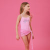Pink Barbie Swimsuit & Sarong Set