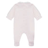 Pink Embroidered Flowers Babygrow