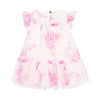 Babies Pink & White 'Rosebud' Dress