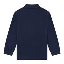 Load image into Gallery viewer, Navy LS Polo Shirt