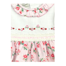 Load image into Gallery viewer, Pink Floral Dress, Bloomers &amp; Headband