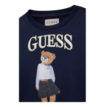 Load image into Gallery viewer, Navy Oversized Teddy Sweat Top