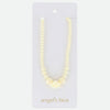 Cream Rose & Bead Necklace