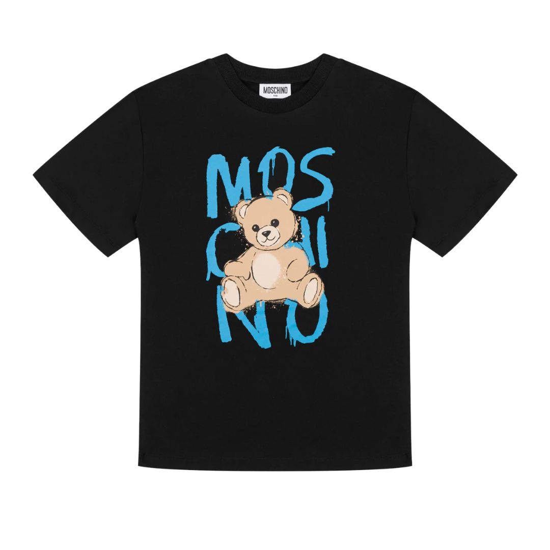 Unisex Black Graffiti Logo T-Shirt