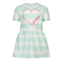 Load image into Gallery viewer, Green &amp; White Striped Dress