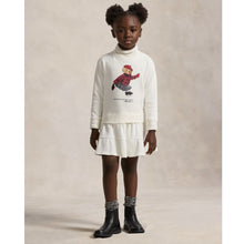 Load image into Gallery viewer, PRE ORDER - Girls Ivory Polo Bear Dress