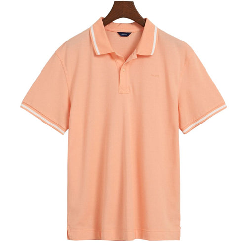 Apricot Pique Logo Polo Shirt