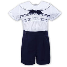 Load image into Gallery viewer, White &amp; Navy Sailor Set