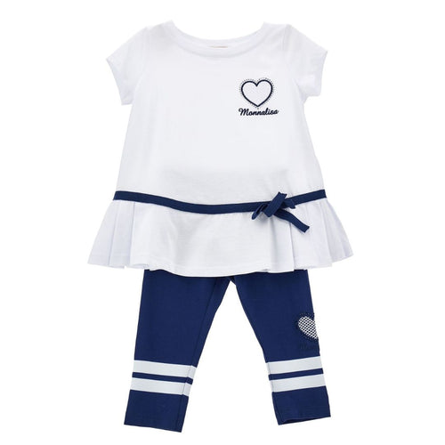 Navy & White Legging Set