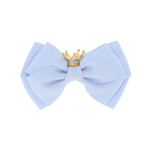 Load image into Gallery viewer, Pale Blue Crown Bow