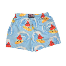 Load image into Gallery viewer, Blue Surfing Watermelon Swim Shorts