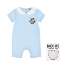 Load image into Gallery viewer, Pale Blue Toy Logo Romper