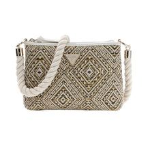 Load image into Gallery viewer, Gold, Black &amp; Cream Handbag &amp; Purse