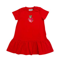 Load image into Gallery viewer, Babies Red Teddy &amp; Heart Dress