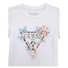 Load image into Gallery viewer, White Butterfly &amp; Logo T-Shirt